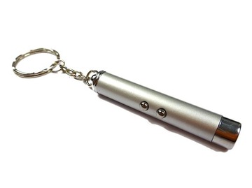 ЛАЗЕРНЫЙ ФОНАРИК 2В1 БРЕЛОК-ИГРУШКА ДЛЯ КОШКИ-ПОЙНТЕРА