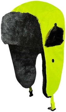 CZAPKA ROBOCZA USZANKA FLASH YELLOW ZIMOWA OCIEPLANA Uszatka Flash yellow
