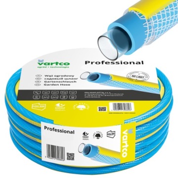 ПРОФЕССИОНАЛЬНЫЙ 4-СЛОЙНЫЙ САДОВЫЙ ШЛАНГ VARTCO 25 бар, 1 ДЮЙМ, 20 М, ПОЛЬСКИЙ ПРОДУКТ