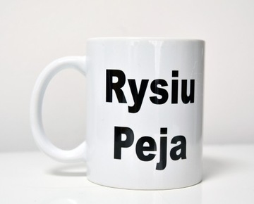 Kubek z własnym nadrukiem, logo, tekstem, zdjęciem - ceramika 330 ml