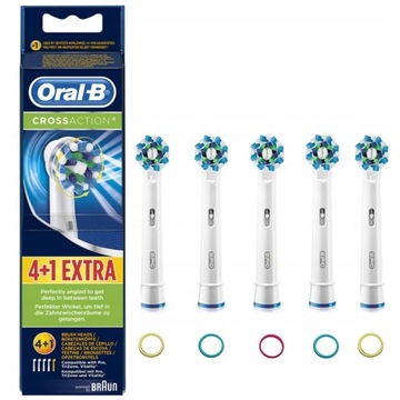 Oral-B Cross Action Końcówki do szczoteczki elektrycznej Braun 5 sztuk