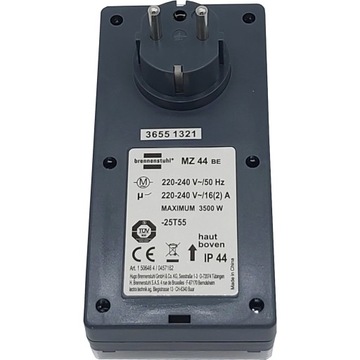 ПЕРЕКЛЮЧАТЕЛЬ ТАЙМЕРА ВНЕШНИЙ ТАЙМЕР РУЧНОЙ IP44 230В