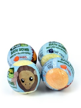 Kule do kąpieli, zestaw kąpielowy 4x100g JUNGLE BATH MARBA
