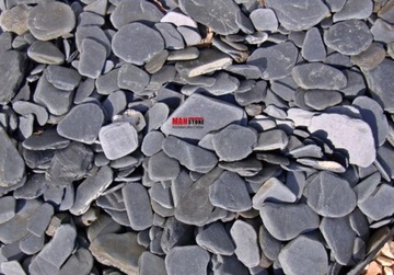 ГАЛЬКА ЧЕРНАЯ ПЛОСКАЯ 20/60 мм 1 кг