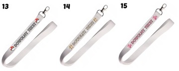 Smycz na klucze PERSONALIZOWANA Z NADRUKIEM wiele wzorów do wyboru