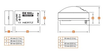 HERTZ DT 24.3 DIECI ТВИТЕРЫ СОПРАНЫ СВИСТЛЫ 80ВТ