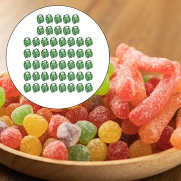 50 szt. pudełek na cukierki na przyjęcie, wzór piłki nożnej, przenośne, puste, zielone