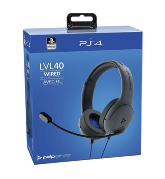 Słuchawki PS4 przewodowe PDP LVL40 / LICENCJA SONY