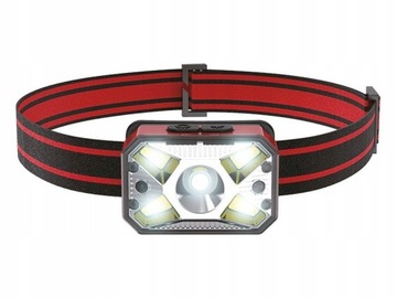 Latarka czołowa LED L2 5W 300lm + COB 3W 200lm sen