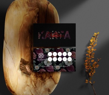 Дисконтные карты, позолоченные карты, фольга soft touch + красная фольга, 500 шт.