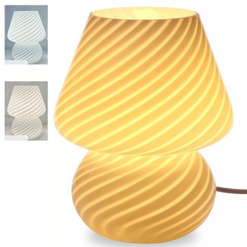 ГРИБОВЫЙ ДЕКОР НАСТОЛЬНАЯ ЛАМПА СТЕКЛЯННАЯ СВЕТИЛЬНАЯ ЛАМПА С 3 ЦВЕТАМИ