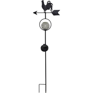 Светодиодный светильник SOLAR Петух и стрелка Светодиодный датчик сумерек IP44 ЧЕРНЫЙ