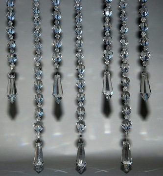 ПОДВЕСКИ ДЛЯ ШТОР-БУСЫ ГИРЛАНД 32СМ - 9 шт.