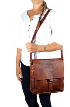 КОЖАНАЯ СУМКА ДЛЯ ПОСЛАНИЙ, КОРИЧНЕВАЯ И КРАСНАЯ КОЖА