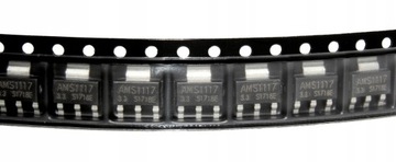 STABILIZATOR NAPIĘCIA AMS1117 3.3V 1A SOT223 3 SZT