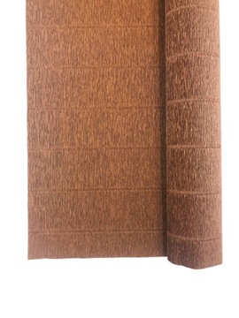 Krepina włoska bibuła 568 brown brązowa