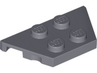 LEGO Płytka ścięta Skrzydła 51739 - Ciemnoszara