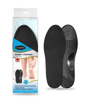 Wkładki do Obuwia Butów Gel Diabetic Para r. 45-46