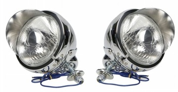 LAMPA LIGHTBAR CHROMOWANA 4,5 CALA Z DASZKIEM