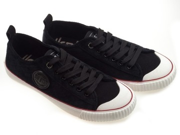 TRAMPKI NISKIE DAMSKIE BIG STAR CZARNE AKSAMIT 36