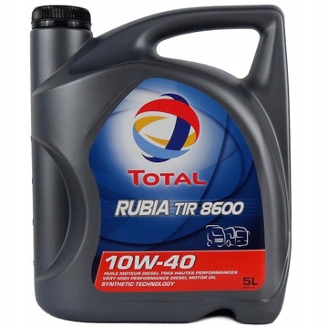 Olej silnikowy TOTAL RUBIA 8600 10W40 5L