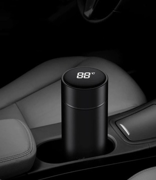 ТЕРМОКРУЖКА ТЕРМОС LED СЕНСОРНАЯ БУТЫЛКА ДЛЯ КОФЕ И ЧАЯ ДЛЯ АВТОМОБИЛЯ