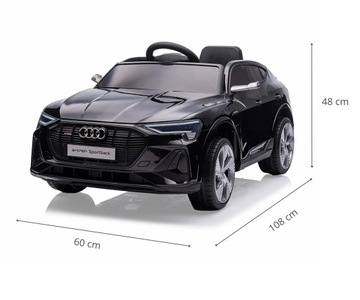 Auto na akumulator dla dzieci na pilot Audi E-Tron Sportback Milly Mally