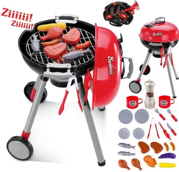 GRILL DŹWIĘK ŚWIATŁO KUCHNIA AKCESORIA WOOPIE
