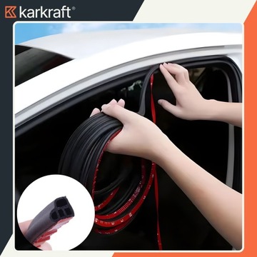 KARKRAFT ПРОКЛАДКА ЗАЩИТА КРОМКИ АВТОМОБИЛЬНОЙ ДВЕРИ 5М САМОКЛЕЙКАЯ