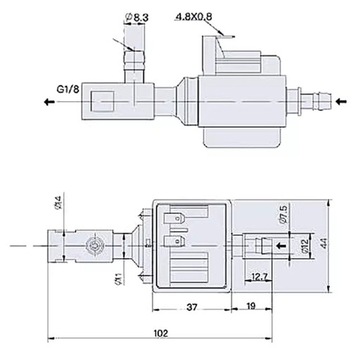 Электромагнитный насос для кофемашины для деталей паровой кофемашины