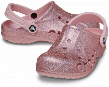 Damskie Buty Chodaki Klapki Crocs Baya Glitter 205925 Clog 37-38