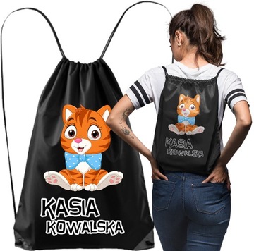 WOREK NA KAPCIE BUTY DO PRZEDSZKOLA SZKOŁY IMIĘ