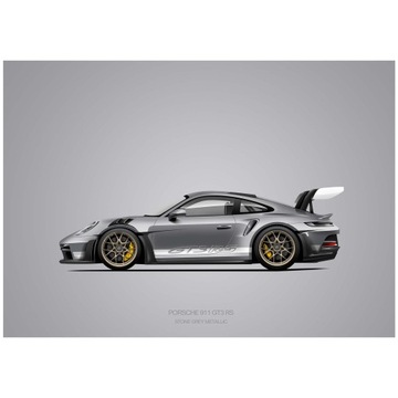 Постер Porsche 911 GT3 RS 70x100см, картина для спальни, подарок парню