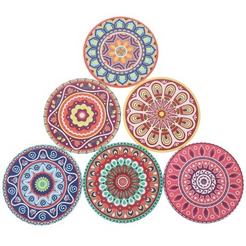 Ceramiczne korkowe podkładki pod kubek do kawy 6 szt