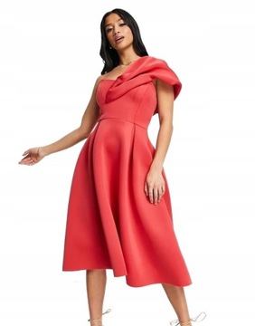 Asos Petite plu SUKIENKA PIANKA ROZKLOSZOWANA XXXS