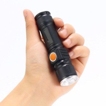 Тактический туристический фонарик Mega Searchlight перезаряжаемый Cree ZOOM USB