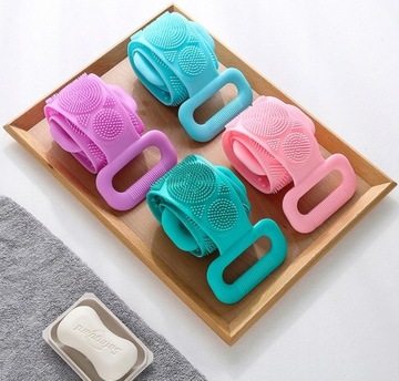 СИЛИКОНОВАЯ МАССАЖЕРНАЯ ШАЙБА ПОЯСНАЯ ЩЕТКА ДЛЯ ОБМЫВАНИЯ МАССАЖ СПИНЫ МАССАЖ