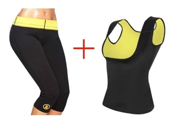 KOMPLET TRENINGOWY KOSZULKA+SPODNIE FITNES XL