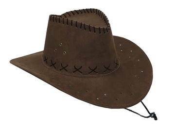 KAPELUSZ KOWBOJSKI Z DZIKIEGO ZACHODU BRĄZ 52