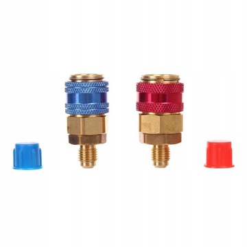 Тестер заполнения системы кондиционирования воздуха с быстроразъемными разъемами.