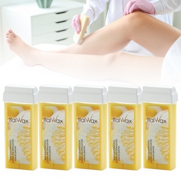 Эпиляция ItalWax 5x ВОСК ДЛЯ ДЕПИЛЯЦИИ НА РОЛИКЕ ЛИМОН 100 мл