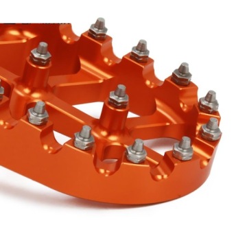 МОТОЦИКЛ ПОДНОЖКИ КОЛЫШКИ КОМПЛЕКТ KTM EXC SX F XS XC HUSQVARNA ОРАНЖЕВЫЙ