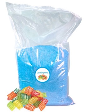 Cukier 5kg Niebieski Landrynka Do Waty Cukrowej Landrynkowy Doypack Suchy