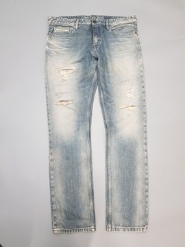 CALVIN KLEIN Jeans wycierane jeansy męskie NOWE 38/34 pas 104