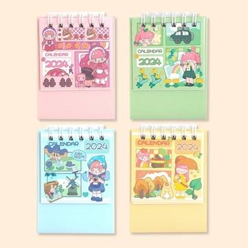2024 Mini Desktop Calendar Cute Cartoon Astro