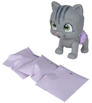 PAMPER PETZ INTERACTIVE KITTEN DRINKS PEEING DIAPER GANG + соска-бутылочка