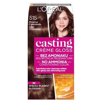 L'Oreal Paris Casting Creme Gloss farba do włosów 515 Mroźna Czekolada