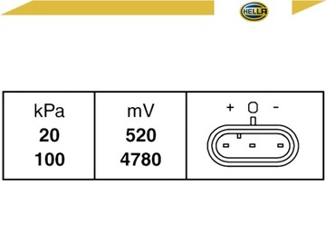 ДАТЧИК ДАВЛЕНИЯ НАДДУВА HELLA 6PP 009 400-281DACIA LADA NISSAN OPEL