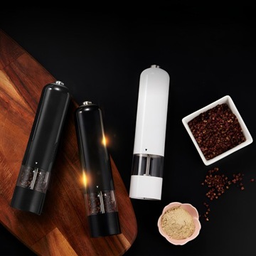 ЭЛЕКТРИЧЕСКАЯ МЕЛЬНИЦА ДЛЯ ПЕРЦА И СОЛИ СО СВЕТОДИОДНОЙ ПОДСВЕТКОЙ, НАБОР 2 ШТ.
