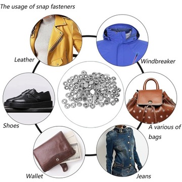 100 sztuk / zestaw Odpinany zapięcie na płótno